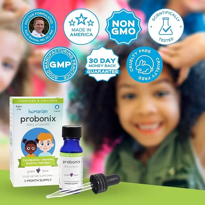 Probonix Kids Probiotic for Toddlers and 1-Month Supply, 8 Live