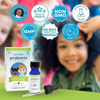 Probonix Kids Probiotic for Toddlers and 1-Month Supply, 8 Live