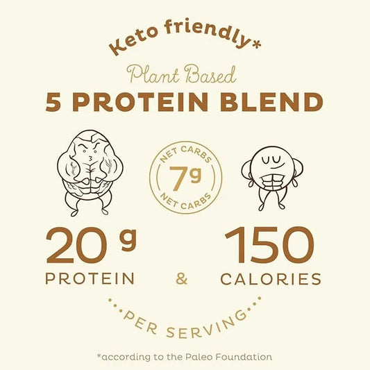KOS Vegan Protein Powder Erythritol Free, Vanilla 15 Servings