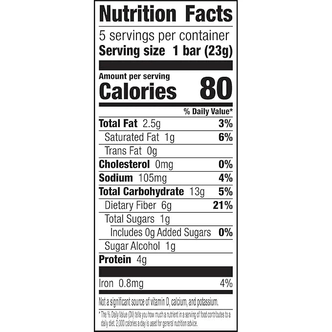 Fiber One 80 Calorie Chewy Bars, Chocolate Peanut Butter, Snack Bars, 5 Ct, 4.1 oz - Product Image