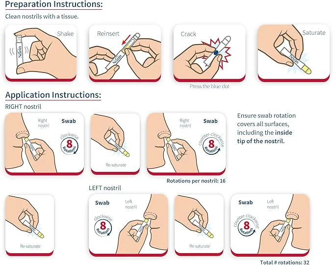 Nozin® Nasal Sanitizer® Antiseptic Popswab® Ampules 10ct Pack 99.99% of 62%