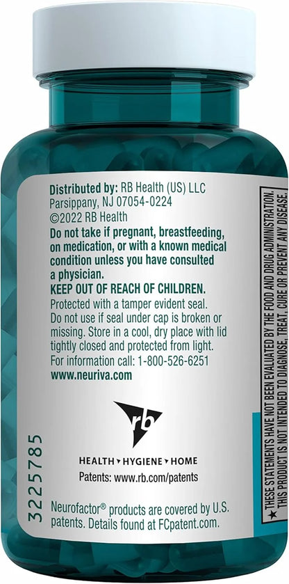 NEURIVA Plus Brain Supplement for Memory and Focus Clinically Tested Nootropics for Concentration for Mental Clarity, Cogn...
