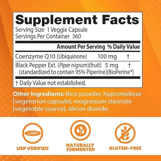 Doctor's Best High Absorption CoQ10 100 mg 360 Veggie 1)