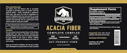 Fast Acting, Organic Acacia Senegal Fiber 300pk. Natural