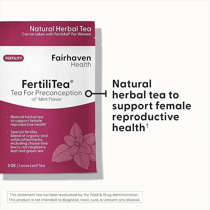 Fairhaven Health FertiliTea | Organic Fertility Tea for Women to Support Reproductive Health* | Prenatal Herbal Tea to Sup...