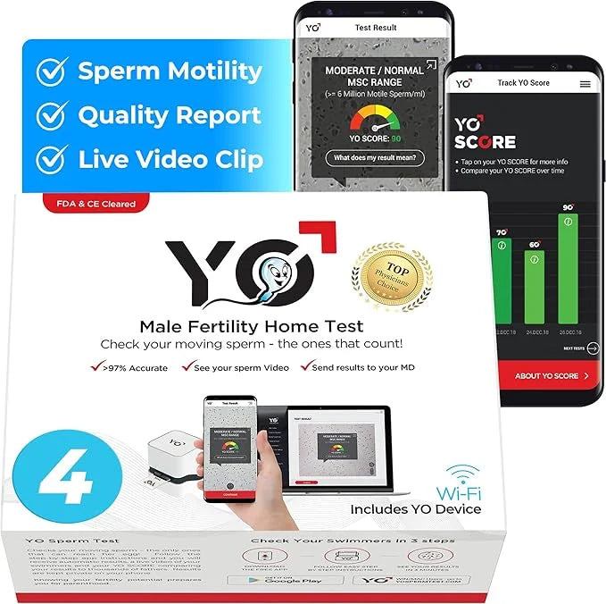 YO Home Sperm Test 4 Tests