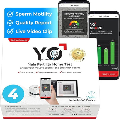YO Home Sperm Test 4 Tests