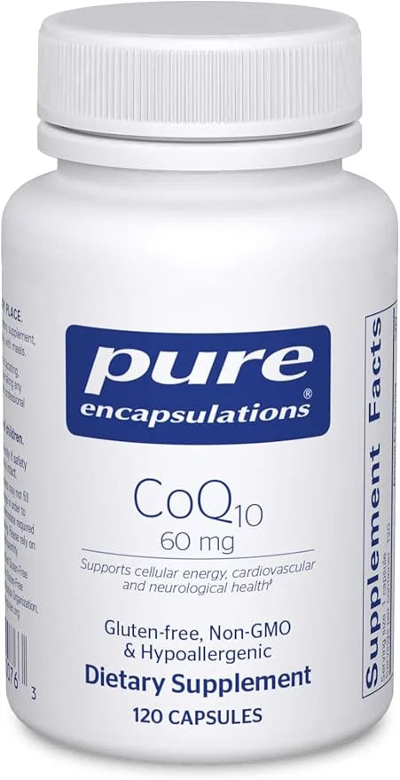 Pure Encapsulations CoQ10 60 mg Q10 Supplement 120 Capsules