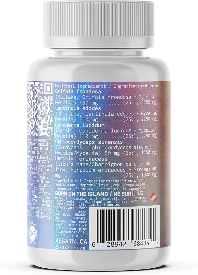 Boost Adaptogenic Mushroom Blend 60 Servings, 25:1 Extract 60 Vegan