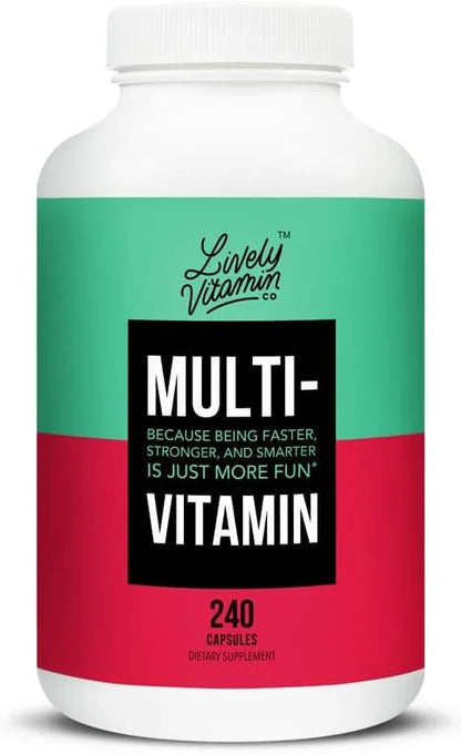 LIVELY VITAMIN CO. Multivitamin 37 Vitamins 240 Vegetarian