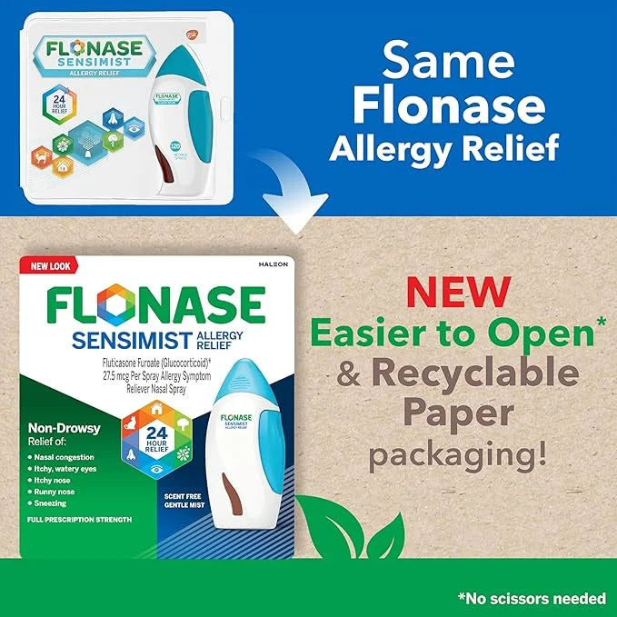 Flonase Sensimist Allergy Relief Nasal Spray 24HR Long 120 Sprays