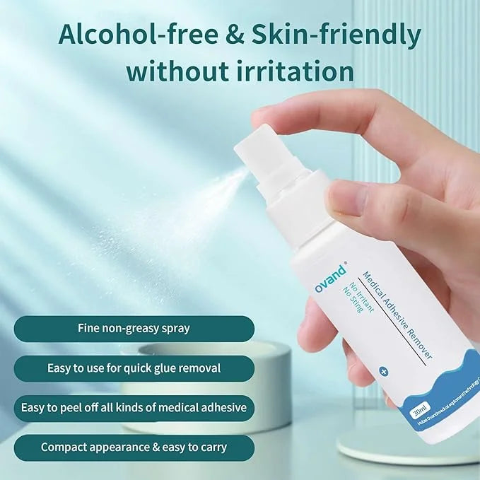 Adhesive Remover Spray: Adhesive Remover for Skin 60mL)