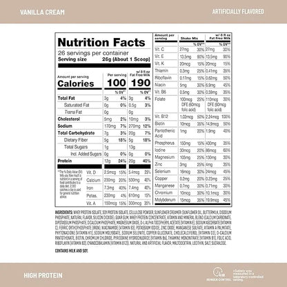 SlimFast High Protein Meal Replacement Powder, 26 Servings, Advanced Nutrition Smoothie Mix with Vitamin and Mineral Blend...