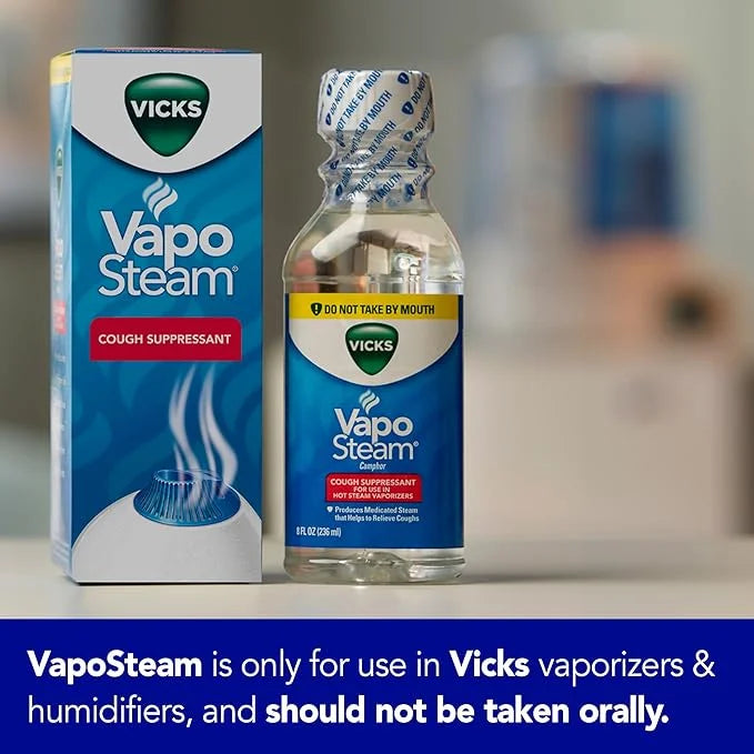 Vicks VapoSteam Medicated Liquid with Camphor, 8 Oz 2)