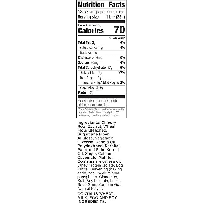 Fiber One 70 Calorie Soft-Baked Bars, Cinnamon Coffee Cake, 18 ct - Product Image