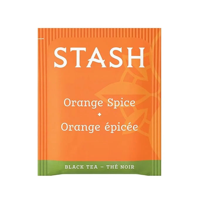 Stash Tea Orange Spice Black Tea - Caffeinated, Non-GMO Project Verified Premium Tea with No Artificial Ingredients, 20 Co...