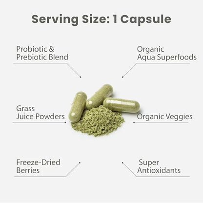 Paradise Herbs Earth's Blend Women's Once Daily Multivitamin with Iron, 48 Organic Superfoods, Probiotics, Antioxidants, V...