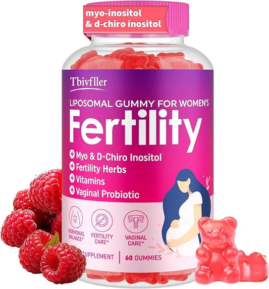 Fertility Supplements for Women, Prenatal Vitamins with Myo-Inositol & D-Chiro Inositol, Folate, Herbs, for Hormonal Balan...