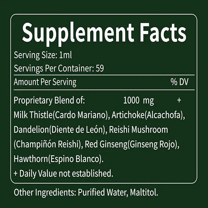 Herbal Extract Supplement –Milk Thistle Artichoke 2oz