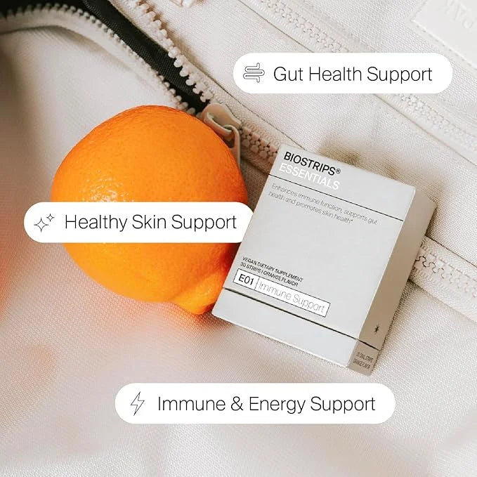 BIOSTRIPS® Immune Support - 5-in-1 Immune Health - Oral Supplement Strips - Supports Immune Function, Gut Health, Skin - V...