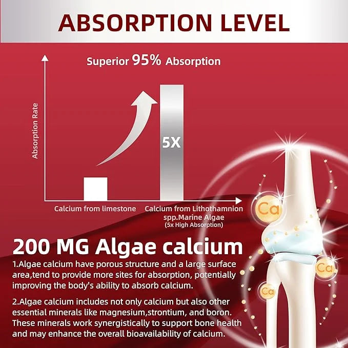 Multivitamin For Her 50+ with No Iron A,C,D3,E,B6,B12&Zinc,Probiotics,Alage Calcium 50+ Multivitamin Free,120 Count