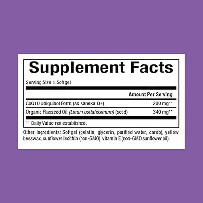 Natural Factors Ubiquinol Active CoQ10 200 Q10 Supplement 100mg, 60 60 Softgels