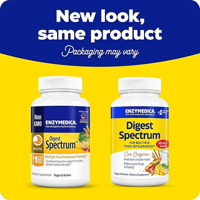 Enzymedica Digest Spectrum, Digestive Enzymes 90 Capsules
