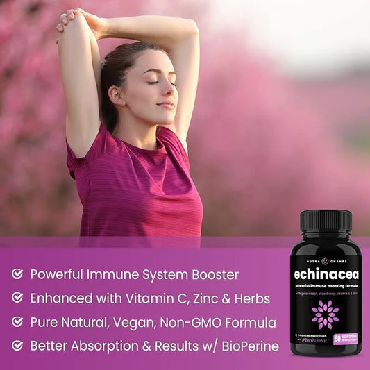 Echinacea Goldenseal 1000mg with Elderberry, Vitamin
