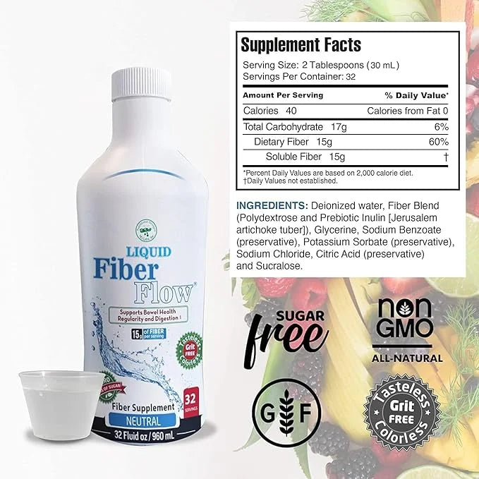 Liquid Fiber Flow Sugar-Free Prebiotic Inulin