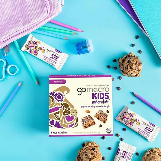 GoMacro Kids MacroBar – 4 Flavor Assortment - (0.90 Ounce Bars, 28 Count) - Product Image
