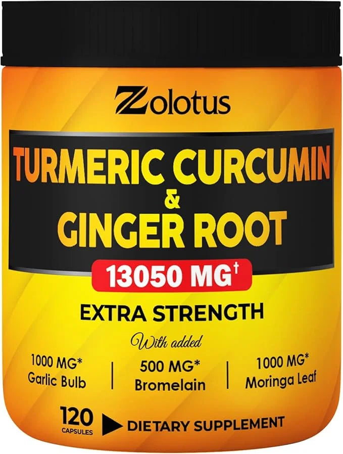 6 in 1 Turmeric Curcumin + 95% Curcuminoids, 13050mg, with 120 Capsules