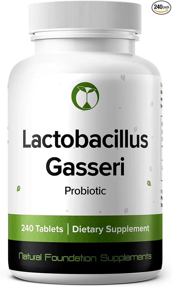Lactobacillus Gasseri Probiotic Supplement 240 Tablets 3 Billion CFU Probiotics for Men & Women Supports Intestinal Digest...