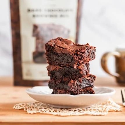 Renewal Mill Dark Chocolate Brownie Mix 18 oz, Gluten-Free, Vegan, Non-GMO, Upcycled Ingredients I Easy to Make, Only Requ...