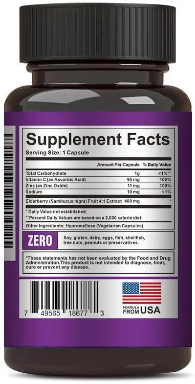 Crown Elite Premium Organic Elderberry 3 in 1 Immune