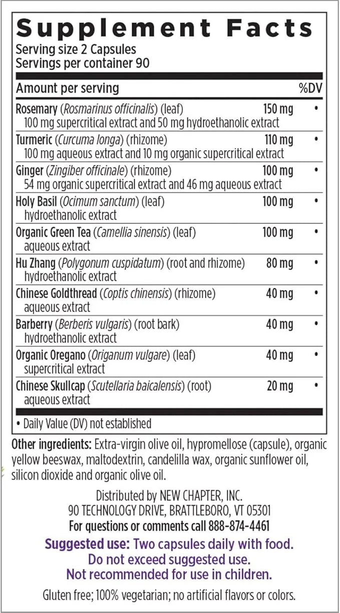 New Chapter Zyflamend Whole Body 180 ct