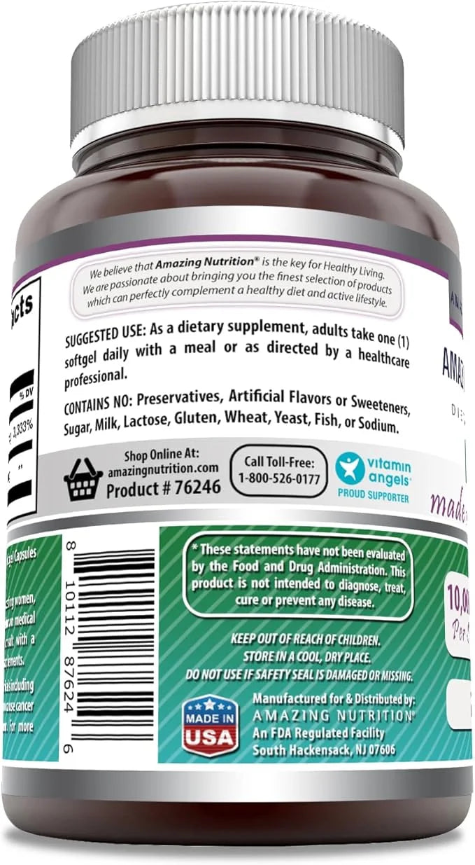 Amazing Formulas Biotin with Extra Virgin 10000 Mcg (1 Pack, 240 Count)