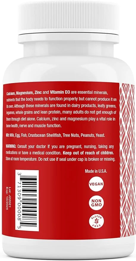 Safrel Calcium Magnesium Zinc with Vitamin D3, 300 300 Tablets 1000 mg, 400 mg, 20 mg D3 600 600 IU