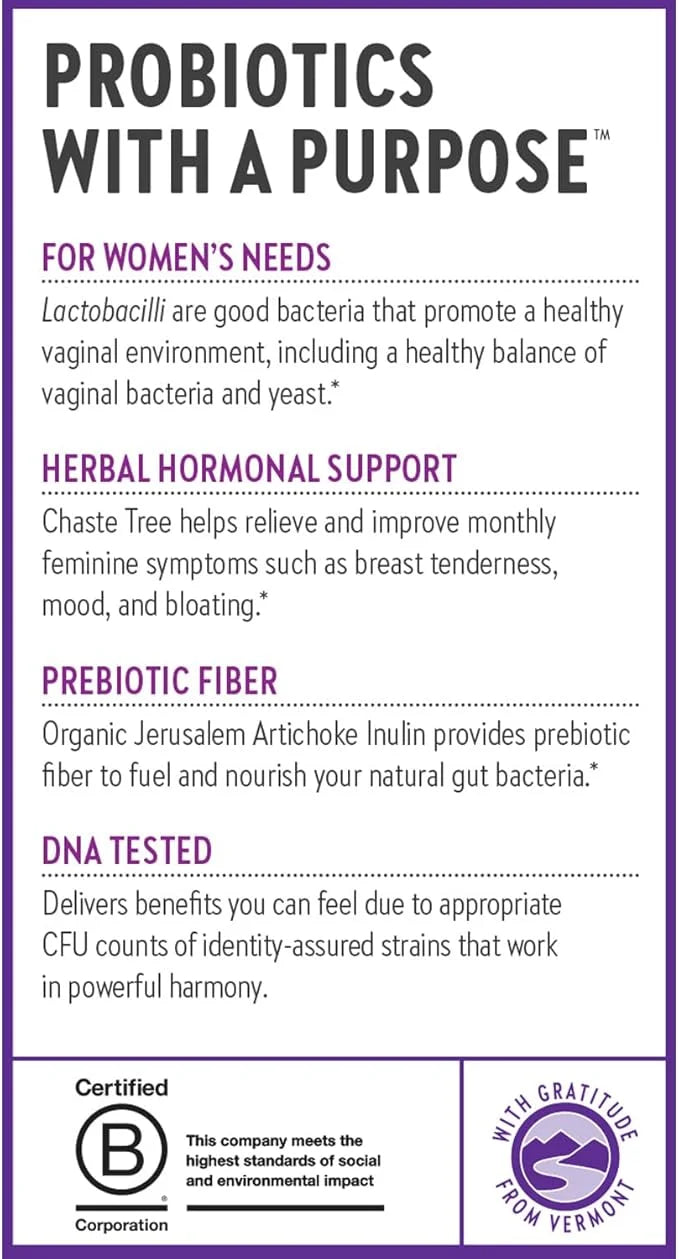 New Chapter Probiotics for Women 30 ct (1 Month 100% Vegan