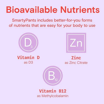 SmartyPants Kids Immunity Elderberry Gummies: Kids B6 & B12 and 60 Count (30 Day