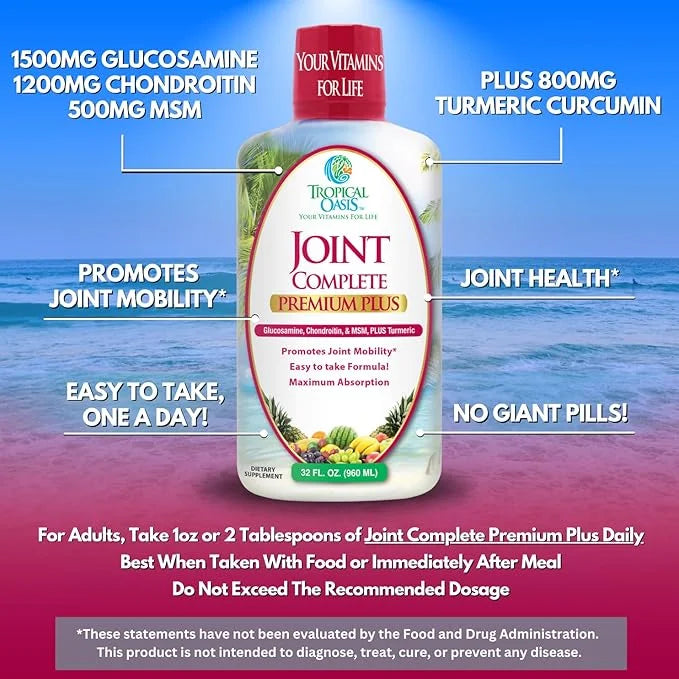 Joint Complete Premium Premium Plus 800mg Turmeric 98% Max 32oz, 32 32 serv