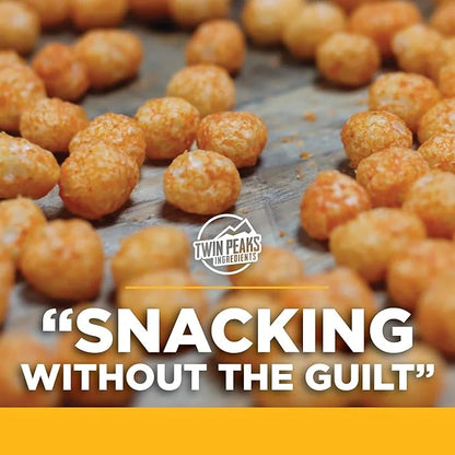 Twin Peaks Protein Puffs - (Nacho Cheese), Keto Friendly, Low Carb Snack (300g, 21g Protein, 2g Net Carbs, High Protein, H...