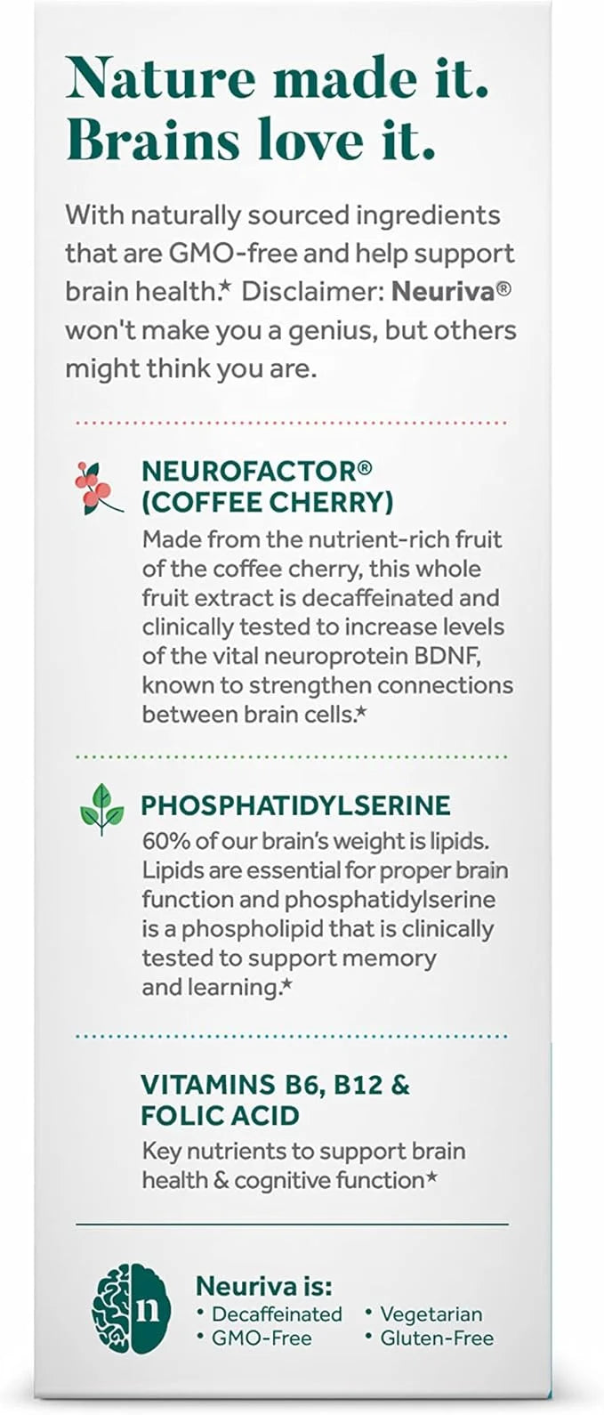 NEURIVA Plus Brain Supplement for Memory and Focus Clinically Tested Nootropics for Concentration for Mental Clarity, Cogn...