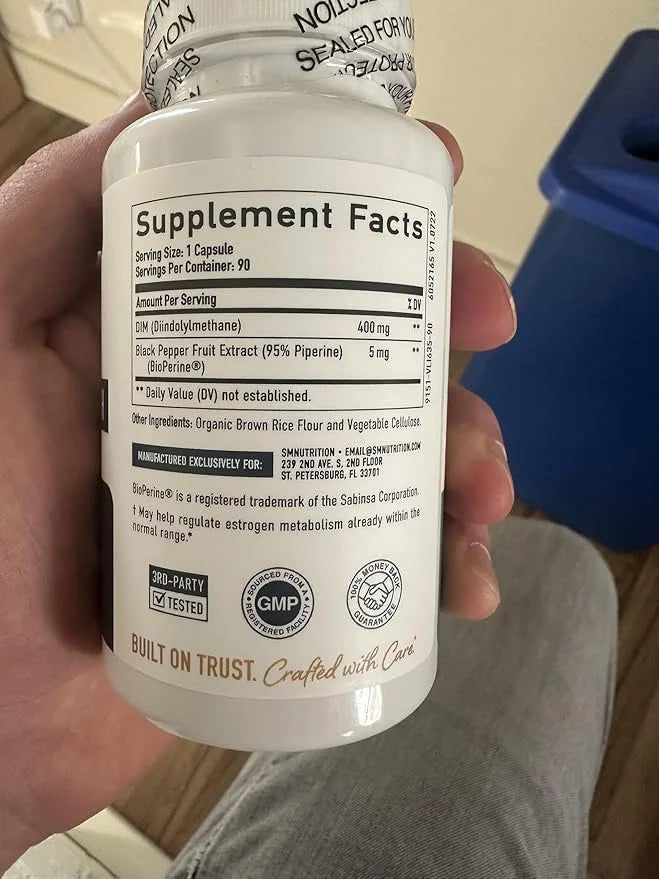 DIM Supplement 400MG Extra Strength | Hormone Balance for Men and Women | Menopause, Acne, Hot Flashes Relief, Prostate Su...