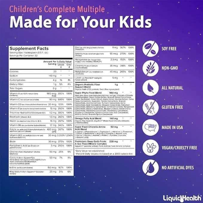 LIQUIDHEALTH 16 Oz Kids Liquid Multivitamin
