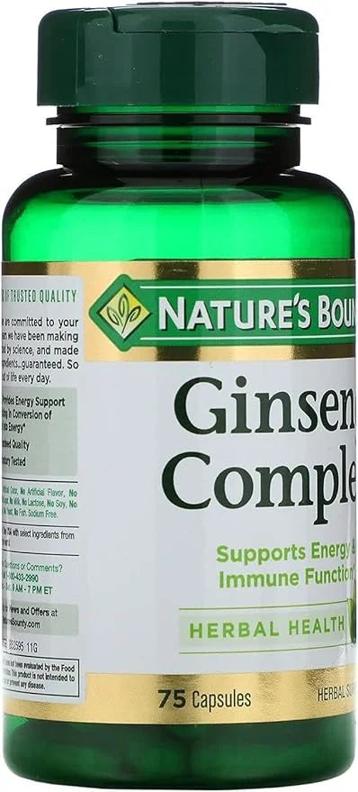 Nature's Bounty Ginseng Complex Plus Royal 75 ea 6)