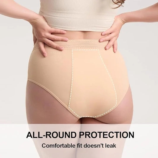 BATTEWA Incontinence Underwear for Women Hi-Waist (3Color,X-Large,3-Pack)
