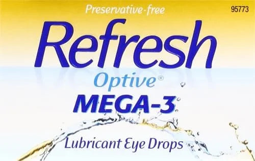 Refresh Optive MEGA-3 Lubricant Eye Drops 0.01 fl (0.4 mL), 30 Single-Use