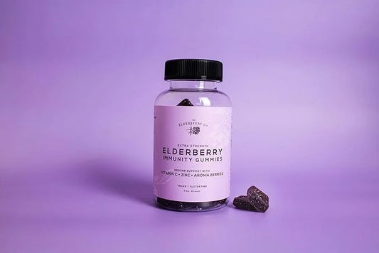 Extra Strength Elderberry Gummies + Aronia (60 Count)