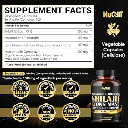 210 Capsules - 1000mg Magnesium L-Threonate