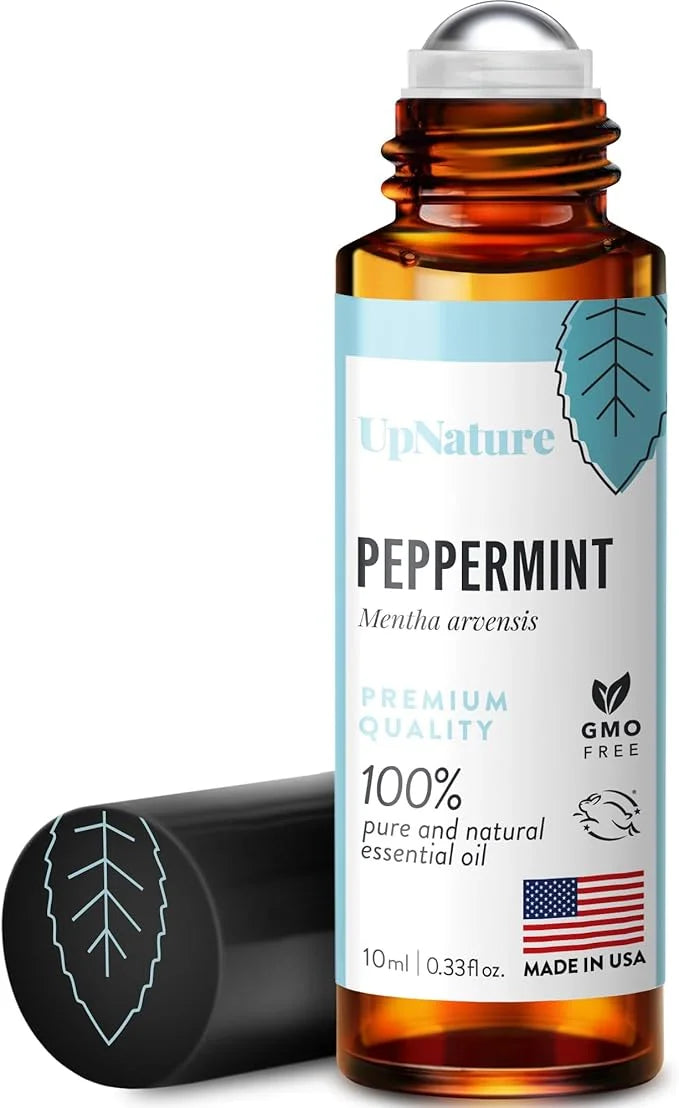 UpNature Peppermint Oil Roll On - Nausea Morning Sickness Relief for Pregnant Women - 100% Pure Peppermint Essential Oil -...